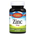 Carlson Labs Zinc 15mg 250 Tabletter