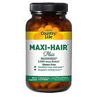 Country Life Gluten Free Maxi Hair Plus 5000mcg Biotin 120 Capsules