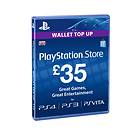 Sony PlayStation Network Card - 35 GBP