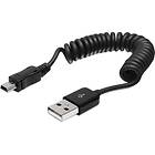 DeLock USB A - USB Mini-B (Spiral) 2.0 0,6m