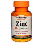 Sundown Naturals Zinc High Potency 50mg 100 Capsules