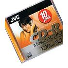 JVC CD-R 700MB 10-pack Jewelcase Audio