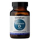 Viridian Vitamin D2 1000IU 30 Capsules