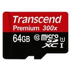 Transcend Premium microSDXC Class 10 UHS-I U1 300x 64GB