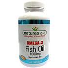 Natures Aid Fish Oil Omega 3 1000mg 180 Kapslar