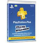 Sony PlayStation Plus 3 Month Subscription Card