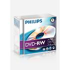 Philips DVD-RW 4.7GB 4x 5-pack Jewel Case