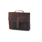 BaooBaoo Smoky Leather Briefcase 13"
