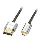 Lindy Slim Cromo HDMI - HDMI Micro High Speed with Ethernet 0,5m