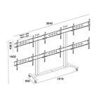 Multibrackets M Public Video Wall Stand 6-Screens 40-55"