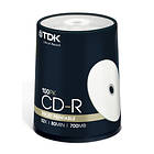 TDK CD-R 700MB 52x 50-pack Spindel Inkjet