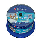 Verbatim CD-R 700MB 52x 50-pack Spindel Wide Inkjet