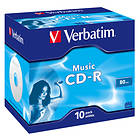 Verbatim CD-R 700MB 16x 10-pack Jewelcase Audio