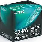 TDK CD-RW 700MB 12x 1-pack Jewelcase