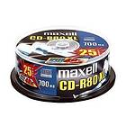 Maxell CD-R 700MB 48x 25-pack Cakebox