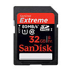 SanDisk Extreme (Plus) SDHC Class 10 UHS-I U1 80MB/s 32GB