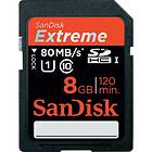 SanDisk Extreme (Plus) SDHC Class 10 UHS-I U1 80MB/s 8GB