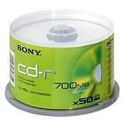 Sony CD-R 700MB 48x 50-pack Cakebox Inkjet