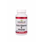 Natures Aid Multi-Vitamins & Minerals with Iron 90 Kapslar