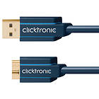 ClickTronic Casual USB A - USB Micro-B 3.0 3m