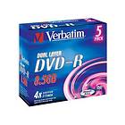 Verbatim DVD-R DL 8.5GB 4x 5-pack Jewel Case