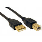 Cables Direct Gold USB A - USB B 2.0 1m