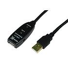 Cables Direct Active USB A - USB A M-F 2.0 25m