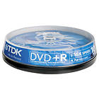 TDK DVD+R 4,7Go 16x Pack de 10 Spindle