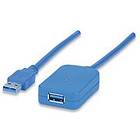 Manhattan SuperSpeed USB A - USB A M-F 3.0 5m