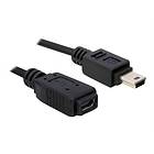 DeLock USB Mini-B - USB Mini-B M-F 2.0 1m