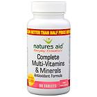 Natures Aid Complete Multi Vitamins and Minerals 90 Tablets
