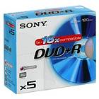 Sony DVD+R 4.7GB 16x 5-pack Jewel Case