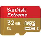 SanDisk Extreme (Plus) microSDHC Class 10 UHS-I U1 80Mo/s 32Go