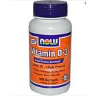 Now Foods 1000IU Vitamin D-3 360 Kapslar