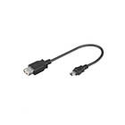 MicroConnect USB A - USB Mini-B F-M 2.0 0.2m