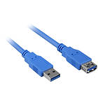 Sharkoon USB A - USB A M-F 3.0 1m