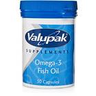 Valupak Omega-3 Fish Oil 1000mg 30 Kapslar