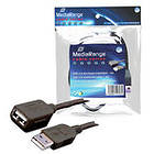 MediaRange USB A - USB A M-F 2.0 3m