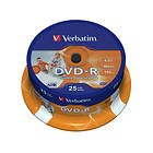 Verbatim DVD-R 4,7Go 16x Pack de 25 Spindle Large Jet d'Encre