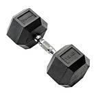 York Fitness Rubber Hex Dumbbell 15kg