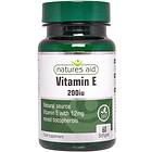 Natures Aid Vitamin E 200IU 60 Capsules