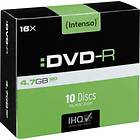 Intenso DVD-R 4.7GB 16x 10-pack Slim Case