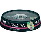 TDK DVD-RW 4.7GB 4x 10-pack Cakebox