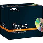 TDK DVD-R 4.7GB 16x 5-pack Jewel Case