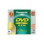 Panasonic DVD-RAM 4.7GB 3x 3-pack