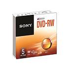 Sony DVD-RW 4.7GB 2x 5-pack Slim Case