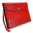 Tuff-Luv Croc Patent Faux Leather Clutch Purse Case & Stand for iPad 2/3/4