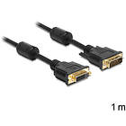 DeLock DVI-D - DVI-D Dual Link M-F 1m