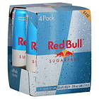 Red Bull Sugar Free Burk 0,25l 4-pack