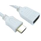 Cables Direct Gold HDMI - HDMI High Speed with Ethernet M-F 1m